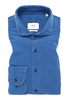 SLIM FIT Hemd in rauchblau unifarben