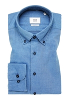 SLIM FIT Hemd in rauchblau unifarben