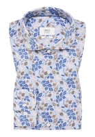 SLIM FIT Hemd in royal blau bedruckt