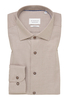 SLIM FIT Hemd in sand strukturiert