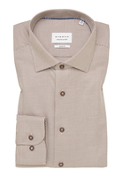 SLIM FIT Hemd in sand strukturiert