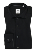 SLIM FIT Hemd in schwarz unifarben