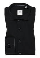 SLIM FIT Hemd in schwarz unifarben