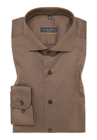 SLIM FIT Hemd in taupe strukturiert