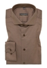 SLIM FIT Hemd in taupe strukturiert