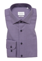 SLIM FIT Hemd in violett strukturiert