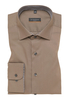 SLIM FIT Hemd in walnut unifarben
