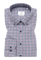 SLIM FIT Hemd in weinrot kariert