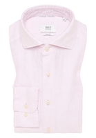 SLIM FIT Linen Shirt in rosa unifarben
