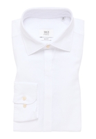 SLIM FIT Linen Shirt in weiß unifarben
