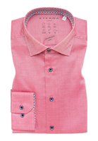 SLIM FIT Performance Shirt in bordeaux strukturiert