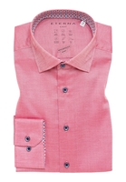 SLIM FIT Performance Shirt in bordeaux strukturiert