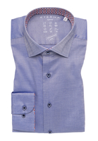 SLIM FIT Performance Shirt in denim strukturiert