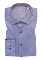 SLIM FIT Performance Shirt in denim strukturiert