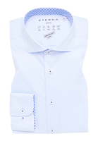 SLIM FIT Performance Shirt in hellblau unifarben