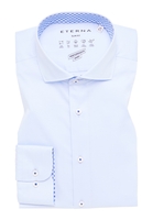 SLIM FIT Performance Shirt in hellblau unifarben