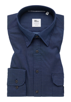 SLIM FIT Soft Luxury Shirt in denim unifarben