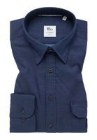 SLIM FIT Soft Luxury Shirt in denim unifarben