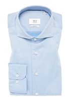 SLIM FIT Soft Luxury Shirt in hellblau unifarben