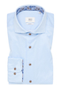 SLIM FIT Soft Luxury Shirt in hellblau unifarben