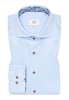 SLIM FIT Soft Luxury Shirt in hellblau unifarben