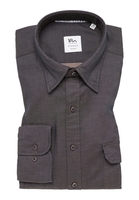 SLIM FIT Soft Luxury Shirt in navy unifarben