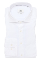 SLIM FIT Soft Luxury Shirt in weiß unifarben