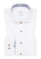 SLIM FIT Soft Luxury Shirt in weiß unifarben