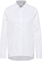 Soft Luxury Shirt Bluse in off-white unifarben