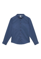 Soft Luxury Shirt in denim unifarben