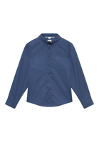 Soft Luxury Shirt in denim unifarben
