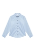 Soft Luxury Shirt in hellblau unifarben