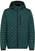 Steppjacke in smaragd unifarben