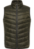 Steppweste in olive unifarben