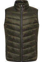 Steppweste in olive unifarben