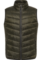 Steppweste in olive unifarben