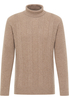 Strick Pullover in beige unifarben