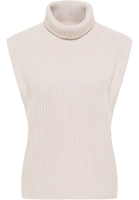 Strick Pullover in beige unifarben