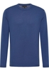 Strick Pullover in blau unifarben