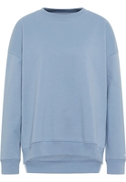 Strick Pullover in blau unifarben