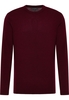 Strick Pullover in burgunder unifarben