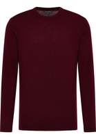 Strick Pullover in burgunder unifarben