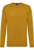 Strick Pullover in curry unifarben