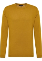 Strick Pullover in curry unifarben