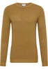 Strick Pullover in curry unifarben