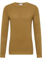 Strick Pullover in curry unifarben