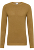 Strick Pullover in curry unifarben