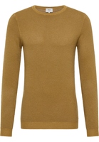Strick Pullover in curry unifarben