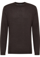 Strick Pullover in dunkelbraun unifarben