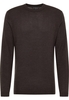 Strick Pullover in dunkelbraun unifarben